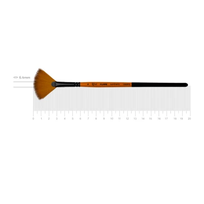 Синтетика віялова, FLAME 1368FN, №4, к.р. пензель ROSA