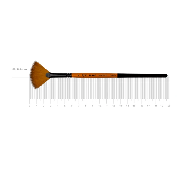 Синтетика віялова, FLAME 1368FN, №4, к.р. пензель ROSA