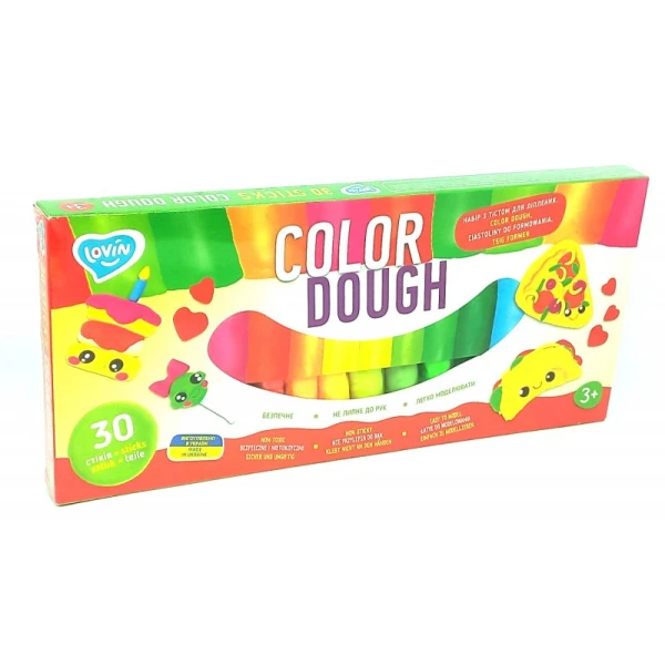 Набір для ліплення з тістом TM Lovin 30 sticks Color Dough 41205 Окто