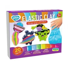 Набір для ліплення з повітряним пластиліном TM Lovin 20 sticks Elastic Clay 70140 Окто
