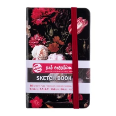 Блокнот для графіки Talens Art Creation, Натюрморт з квітами, 140г/м2, 9х14см, 80л, Art deco, Royal Talens
