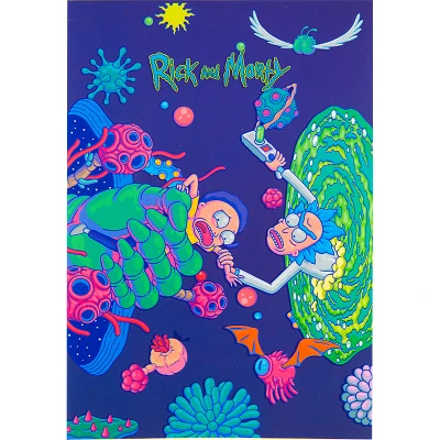 Блокнот-планшет A5, 50арк, клітинка, Rick and Morty RM22-194-1 Kite