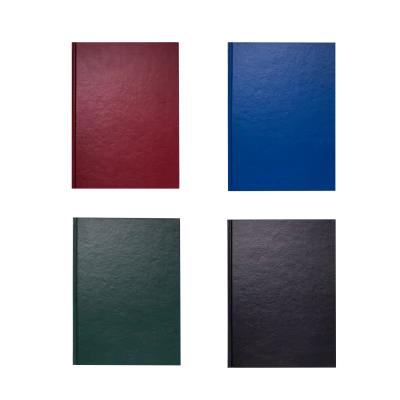 Книга канцелярська OFFICE, А4, 192 арк., клітинка, офсет, тв. обклад з бумвінілом, асорті, BM.2406