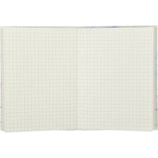 Блокнот FLOWERS LANGUAGE, А-6, 64 арк., клітинка, тв. обкл., мат. лам.+лак, бузкова, BM.24614101-26