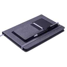Блокнот діловий COMFORT А5, 96арк., клітинка, обкл. штучна шкіра, сірий, BM.295109-09