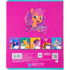 Зошит 12 арк., лінія, софт тач + УФ лак, My Little Pony LP22-234 Kite