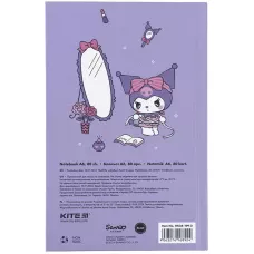Книга записна А6, 80арк. кліт. тверда обкл. Kuromi HK24-199-2 Kite