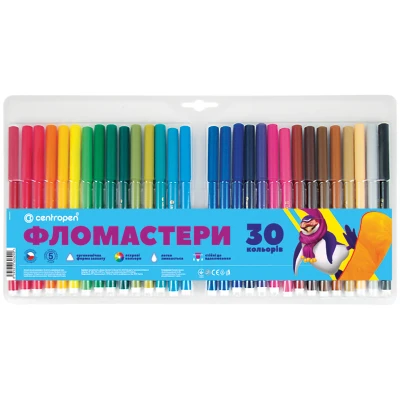 Фломастери 7550/30 ТП, набір 30 шт., Centropen