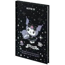 Книга записна А6, 80арк. кліт. тверда обкл. Kuromi HK24-199-12 Kite