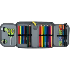 Пенал Kite 1 від., 2 відв., з наповненням K22-622H-6 Skateboard