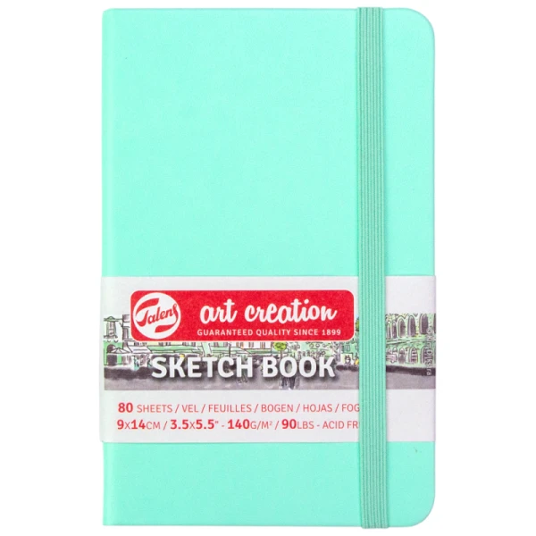 Блокнот для графіки Talens Art Creation 140г/м2, 13*21см, 80л., Fresh Mint, Royal Talens