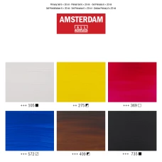 Набір акрилових фарб, AMSTERDAM PRIMARY, 6*20мл, Royal Talens