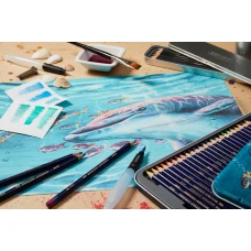 Набір чорнильних олівців Inktense, 24 кол., в метал. коробці, Derwent