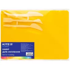 Набір для ліплення (дощечка 180х250 мм+ 3 стеки), жовтий Kite Classic K-1140-08