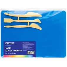 Набір для ліплення (дощечка 180х250 мм+ 3 стеки), синій Kite Classic K-1140-02