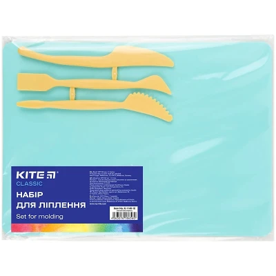 Набір для ліплення (дощечка 180х250мм+3 стеки), мятний Kite Classic K-1140-18