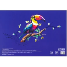 Зошит для малювання, 24 арк., скоба, cофт тач + УФ лак, Kite Classic K-242