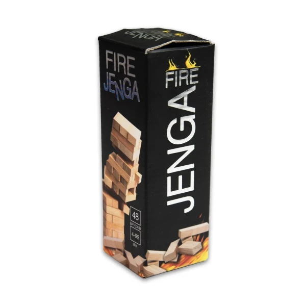 Настільна гра Strateg Fire Jenga 48 брусків українською мовою 30848