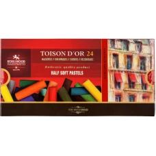 Крейда-пастель TOISON D'OR, 1/2, 24 кол. 8544 Koh-i-noor