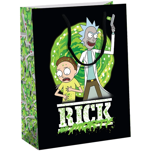 Пакет паперовий подарунковий, 26х32см, Rick and Morty RM24-266 Kite