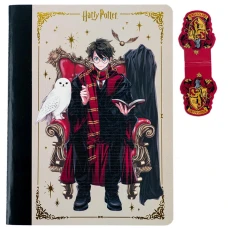 Блокнот з магнітною закладкою, А5, 60 арк., кліт., Harry Potter HP24-192 Kite