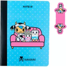 Блокнот з магнітною закладкою, А5, 60 арк., кліт., tokidoki TK24-192 Kite