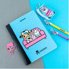 Блокнот з магнітною закладкою, А5, 60 арк., кліт., tokidoki TK24-192 Kite