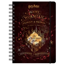 Блокнот на спіралі А5, 80 арк., кліт., Harry Potter HP24-190 Kite