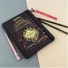 Блокнот на спіралі А5, 80 арк., кліт., Harry Potter HP24-190 Kite
