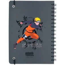 Блокнот на спіралі А5, 80 арк., кліт., Naruto NR24-190 Kite