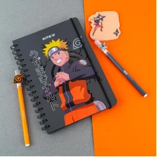 Блокнот на спіралі А5, 80 арк., кліт., Naruto NR24-190 Kite