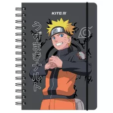 Блокнот на спіралі А5, 80 арк., кліт., Naruto NR24-190 Kite