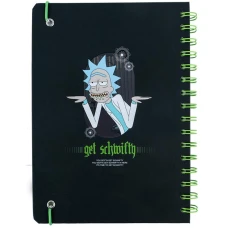 Блокнот на спіралі А5, 80 арк., кліт., Rick and Morty RM24-190 Kite