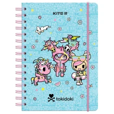 Блокнот на спіралі А5, 80 арк., кліт., tokidoki TK24-190 Kite