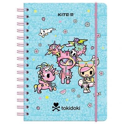 Блокнот на спіралі А5, 80 арк., кліт., tokidoki TK24-190 Kite