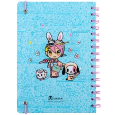 Блокнот на спіралі А5, 80 арк., кліт., tokidoki TK24-190 Kite