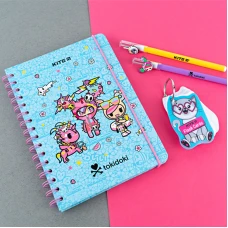 Блокнот на спіралі А5, 80 арк., кліт., tokidoki TK24-190 Kite