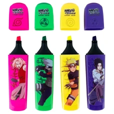 Маркер Highlighter, набір з 4-х кол., Naruto NR24-444 Kite