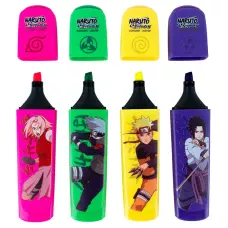 Маркер Highlighter, набір з 4-х кол., Naruto NR24-444 Kite