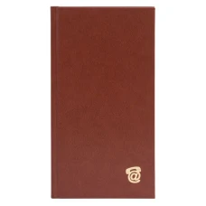Алфавітна книга А6 (100х190), 80 арк., лінія, обкл. баладек, коричневий, 210 05Р