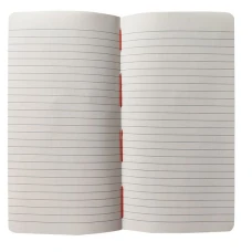 Записна книжка А6 (95х180) по 56 арк., крем, лінія, обкл. дизайнерський картон різноколір, 135 КД