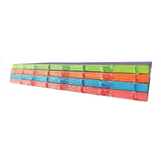 Записна книжка А6 (95х180) по 56 арк., крем, лінія, обкл. дизайнерський картон різноколір, 135 КД