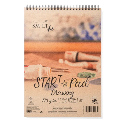 Альбом для рисунку на спіралі STAR T А4, 170г/м2, 20л, Smiltainis