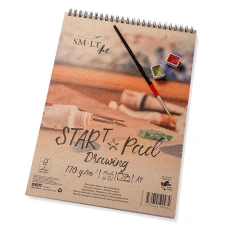 Альбом для рисунку на спіралі STAR T А4, 170г/м2, 20л, Smiltainis