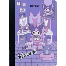 Блокнот з магнітною закладкою, А5, 60 арк., кліт., Kuromi HK24-192 Kite