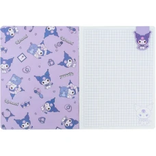 Блокнот з магнітною закладкою, А5, 60 арк., кліт., Kuromi HK24-192 Kite