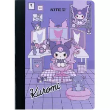 Блокнот з магнітною закладкою, А5, 60 арк., кліт., Kuromi HK24-192 Kite