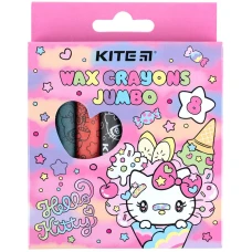 Крейда воскова, 8 кол. Jumbo Hello Kitty HK24-076 Kite