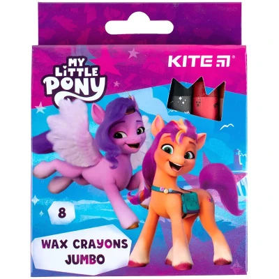 Крейда воскова, 8 кол. Jumbo My Little Pony LP24-076 Kite