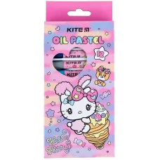 Пастель масляна, 12 кольорів Hello Kitty HK24-071 Kite